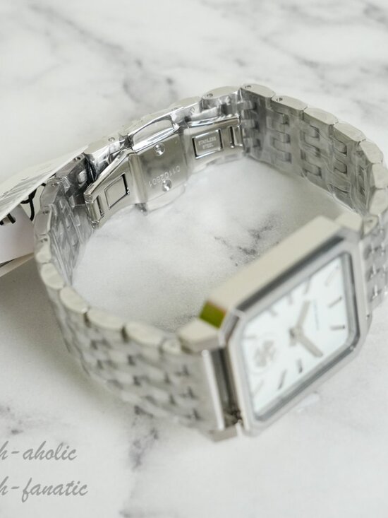 Tory Burch TBW1510 White Rectangular Dial Silver Bracelet Women’s Watch NWT main image 5